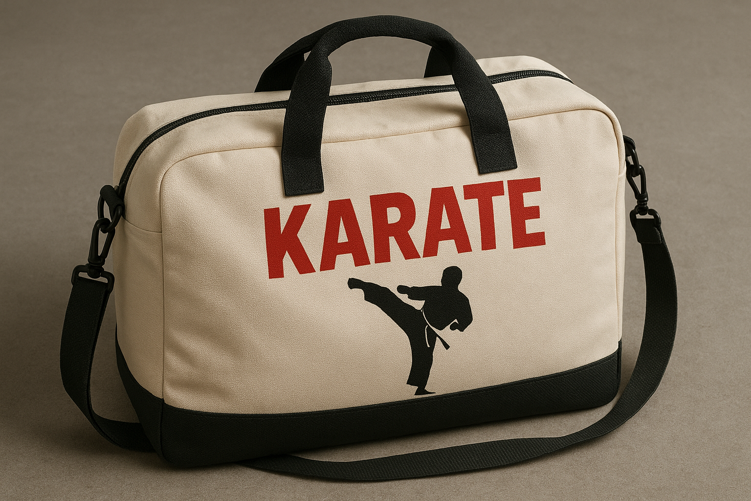 Martial arts karate gear bag.