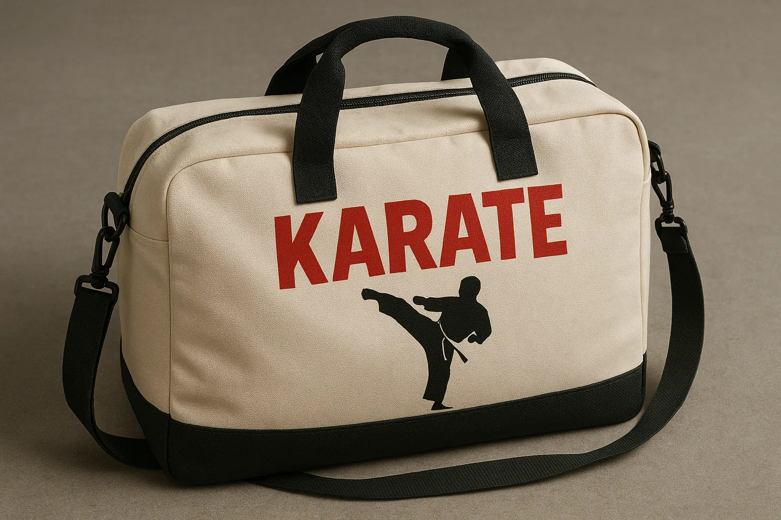 Martial arts karate gear bag.