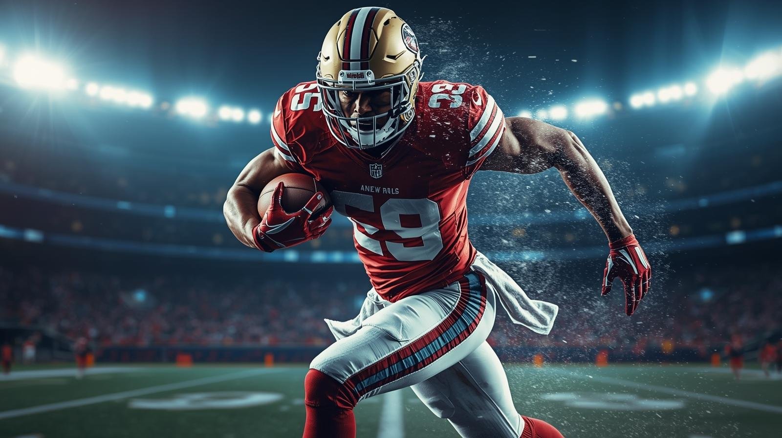 Custom football jerseys and team kits.